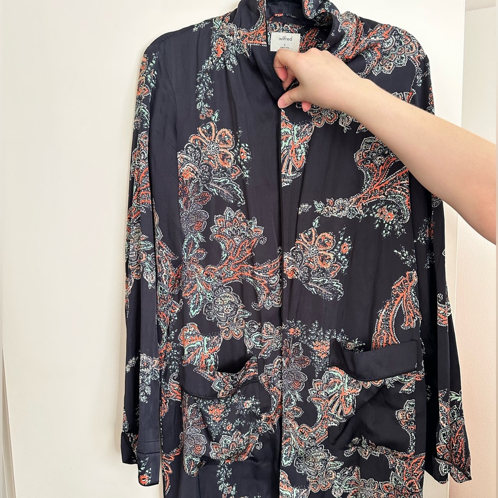 WILFRED Silk robe cape